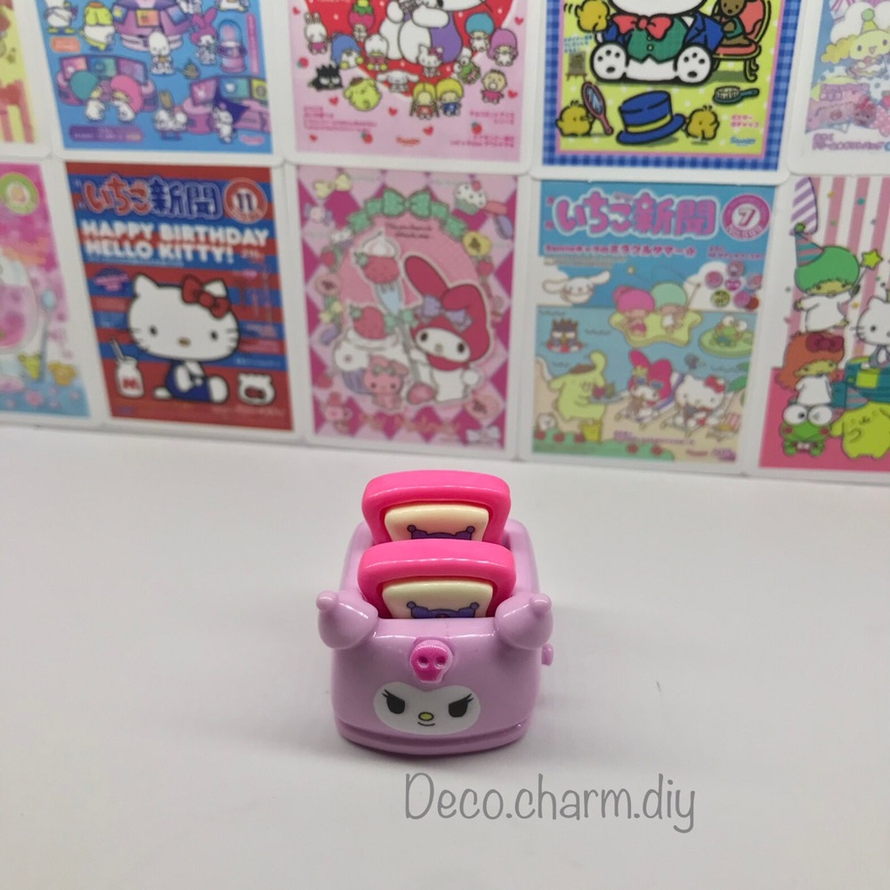 Sanrio Kawaii Kuromi Toaster Charm